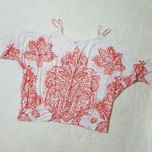 Womans Lane Bryant Batwing Cold Shoulder Top 22/24